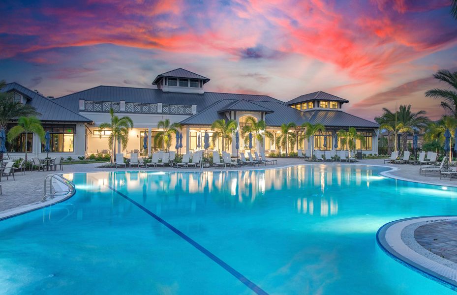 Resort-pool & Clubhouse at Talon Preserve | Resort lifestyle community in Nokomis, FL