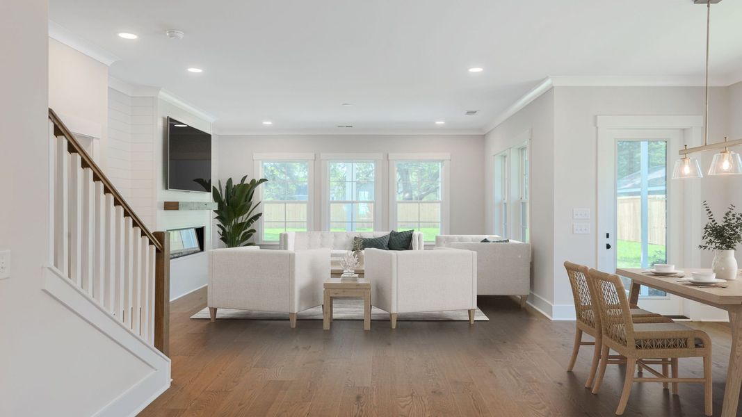 Furnished interior in a model home at Bayview Acres in Mount Pleasant (Image 14).