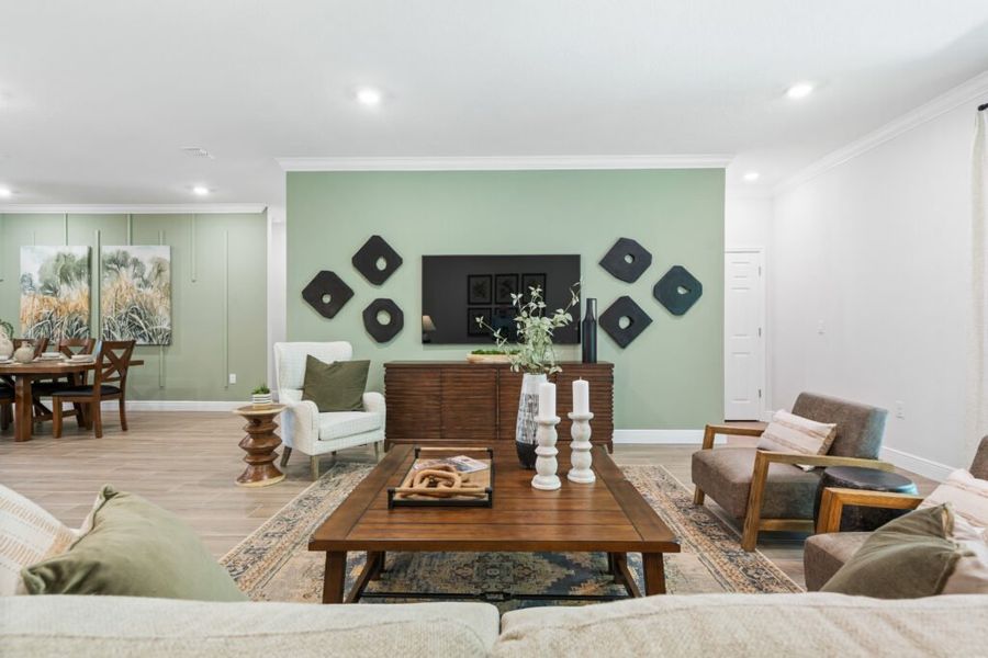 Furnished interior in a model home at Pine Ridge in Beverly Hills (Image 11). Furnished interior in a model home at Pine Ridge in Beverly Hills (Image 11).