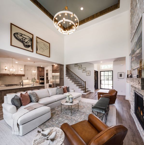 Furnished interior in a model home at Colton in Todd Mission (Image 8).