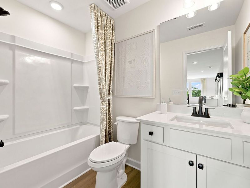 Furnished interior in a model home at Montrose in Aberdeen (Image 36).