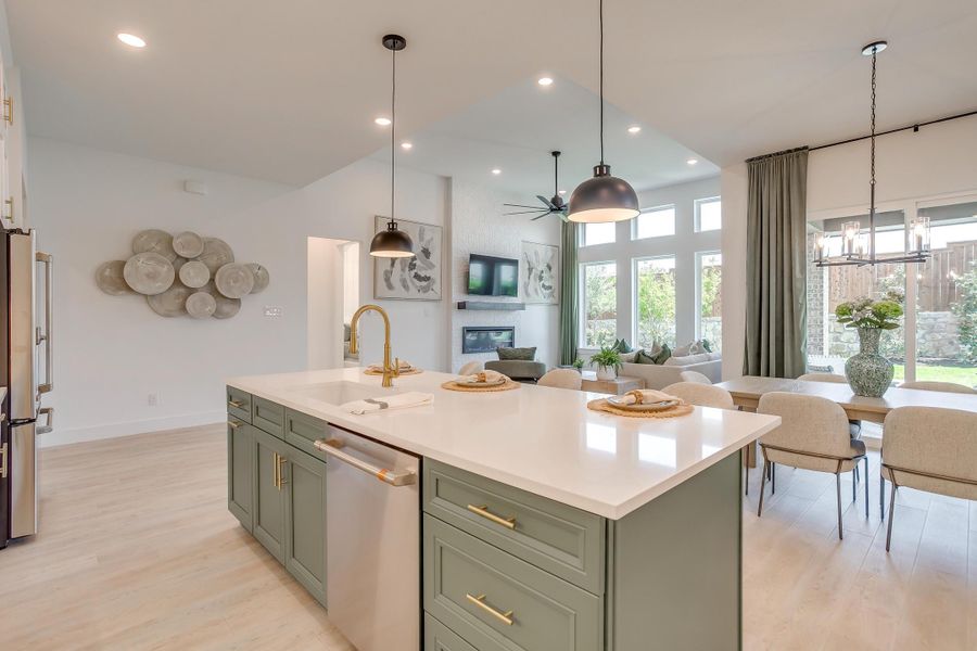 Furnished interior in a model home at Ten Mile Creek in Celina (Image 58).