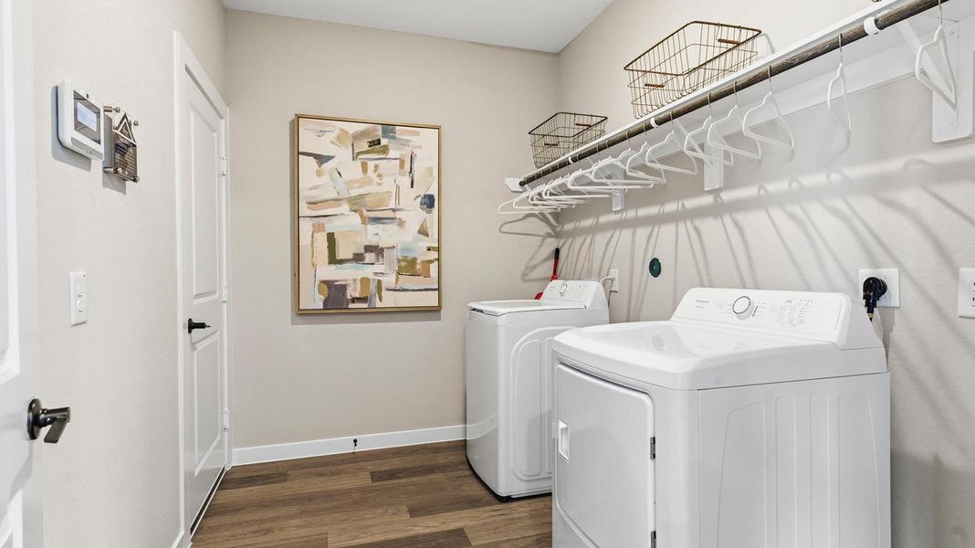Furnished interior in a model home at Davis Harbor in League City (Image 25).