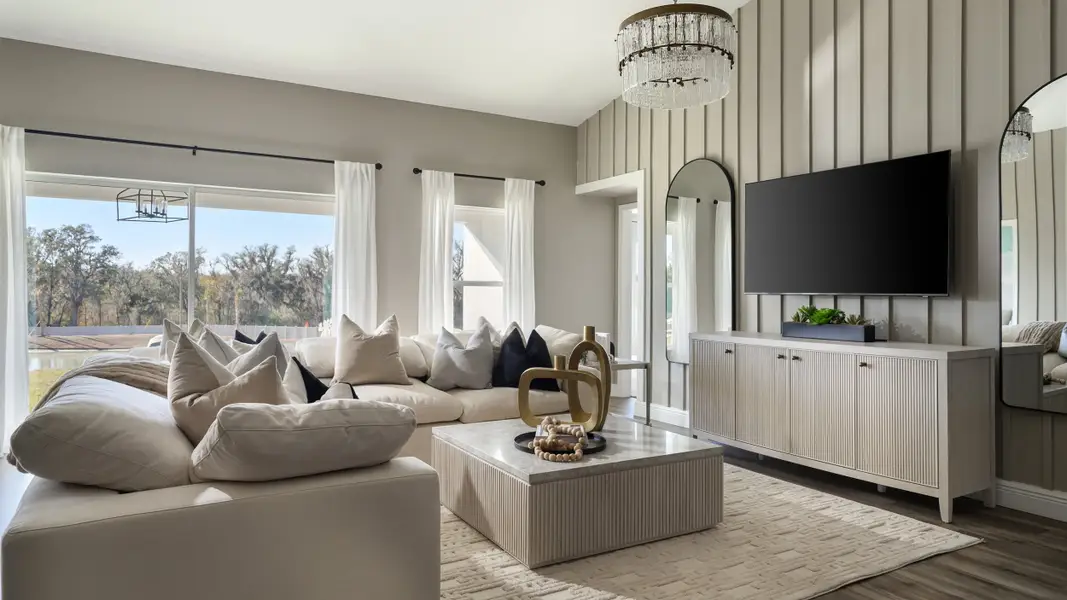 Furnished interior in a model home at Pasadena Landing in Wesley Chapel (Image 6). Furnished interior in a model home at Pasadena Landing in Wesley Chapel (Image 6).