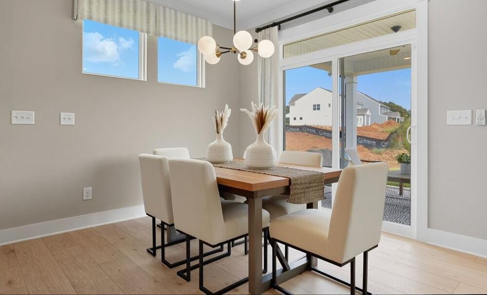 Furnished interior in a model home at Carrington in Stanley (Image 30).