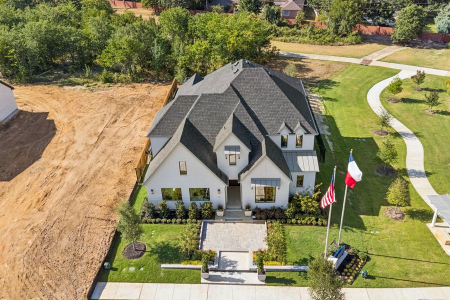 Plan 1640 Aerial Elevation - Bella Casa Model Photo Plan 1640 Aerial Elevation - Bella Casa Model Photo