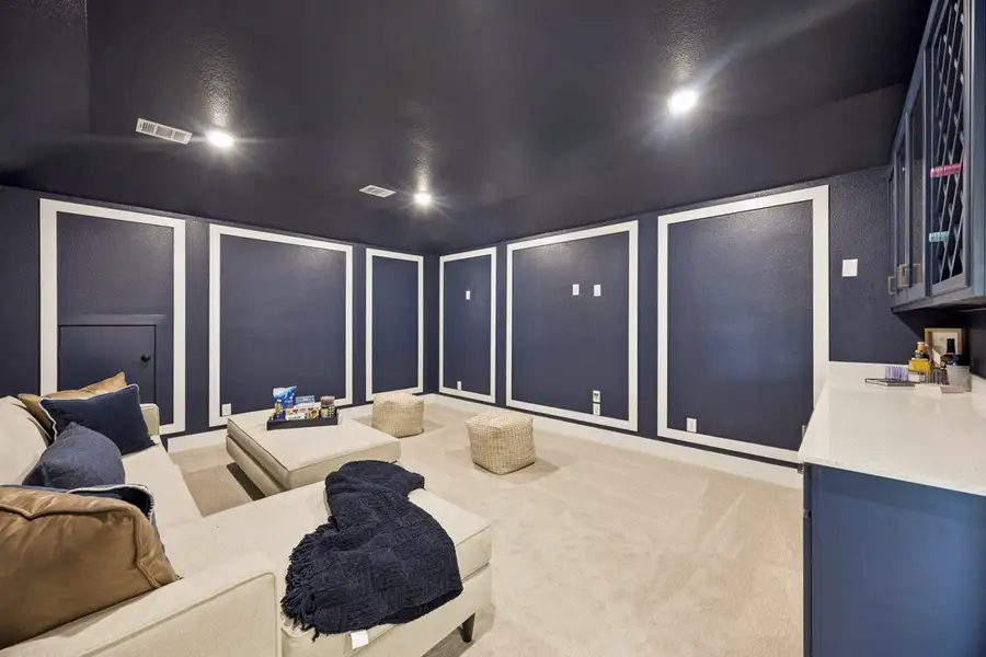 Furnished interior in a model home at Westside Preserve in Midlothian (Image 28).