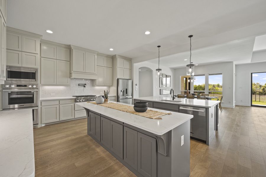 Furnished interior in a model home at Winding Creek in Rockwall (Image 8).