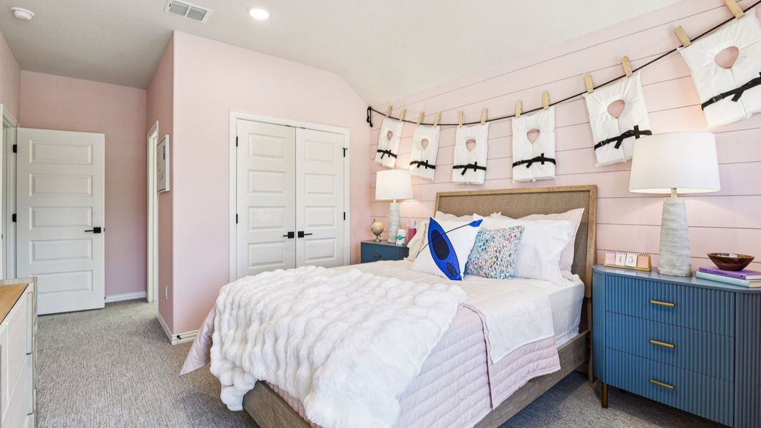 Furnished interior in a model home at Clear Creek in New Braunfels (Image 48).