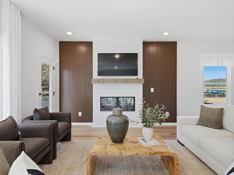 Furnished interior in a model home at Greene Farm in Cartersville (Image 7).