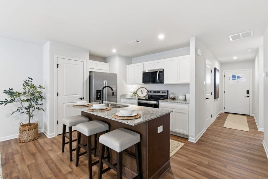 Furnished interior in a model home at Silver Leaf in Dawsonville (Image 34).
