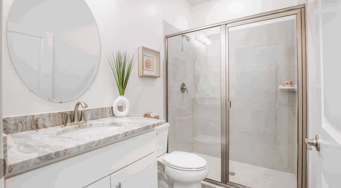 Furnished interior in a model home at Heritage Station in Punta Gorda (Image 6).