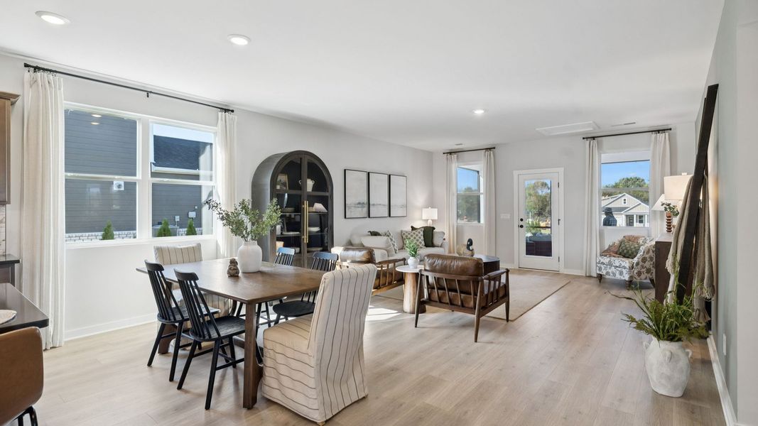 Furnished interior in a model home at Harvest Point in Spring Hill (Image 8).