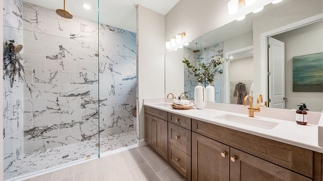 Furnished interior in a model home at Esplanade at Coasterra in Palmetto (Image 32).