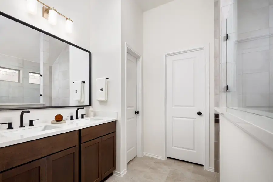 Furnished interior in a model home at Two Step Farm in Montgomery (Image 19).