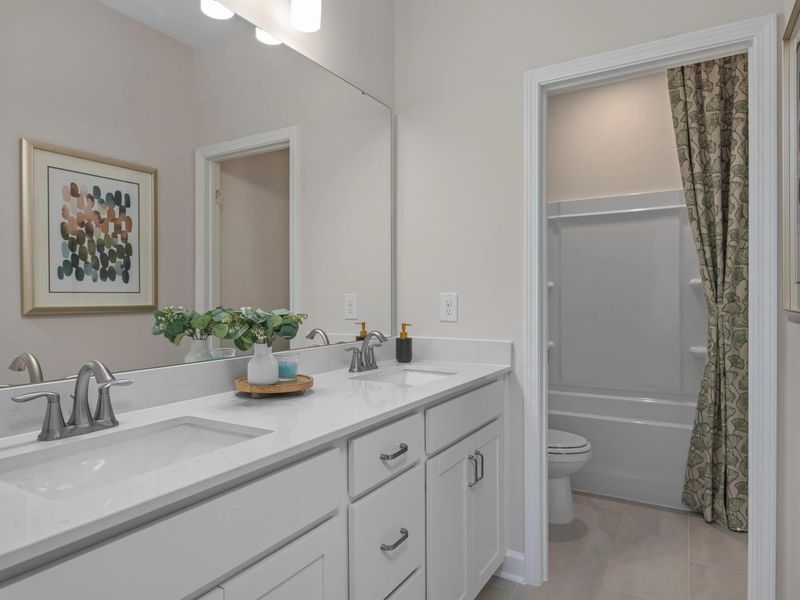 Furnished interior in a model home at Sage on North Main in Wake Forest (Image 26). Furnished interior in a model home at Sage on North Main in Wake Forest (Image 26).