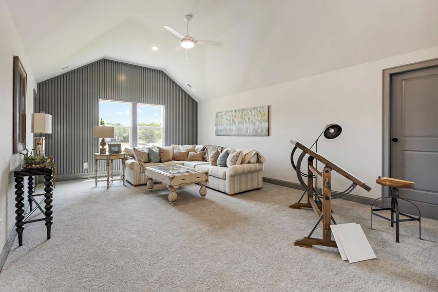 Furnished interior in a model home at Ashlyn in Fairview (Image 7).