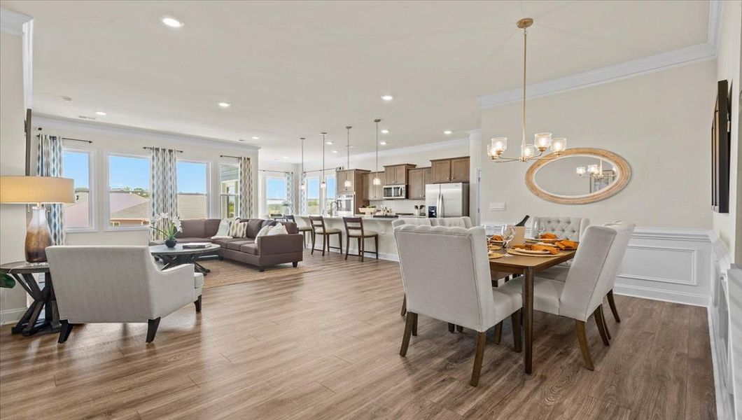 Furnished interior in a model home at The Villas at Pine Valley in Boiling Springs (Image 4). Furnished interior in a model home at The Villas at Pine Valley in Boiling Springs (Image 4).