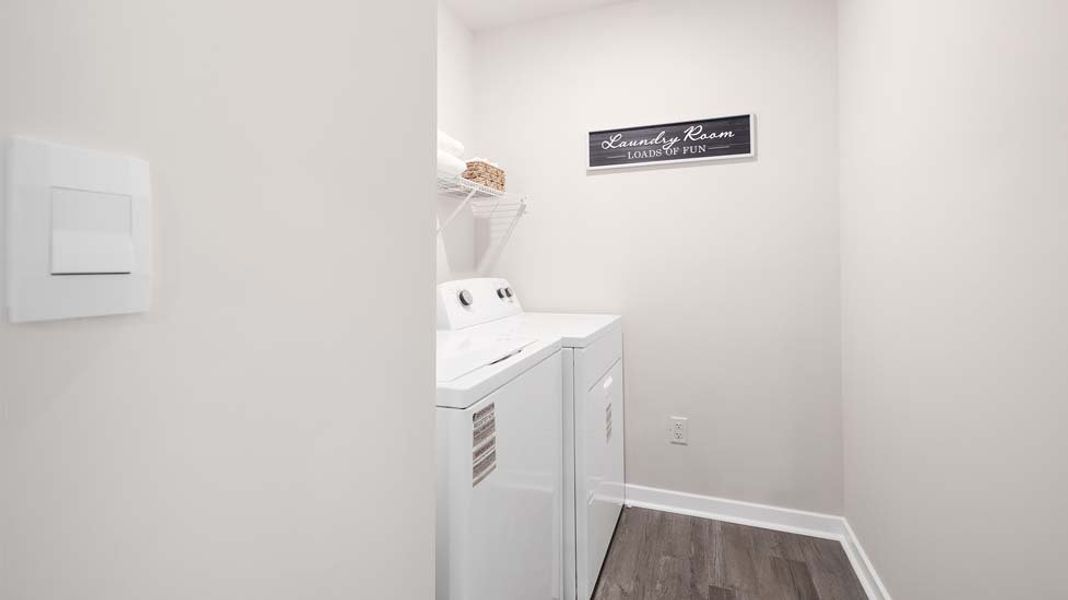 Furnished interior in a model home at Bristol Terrace in Statesville (Image 23).