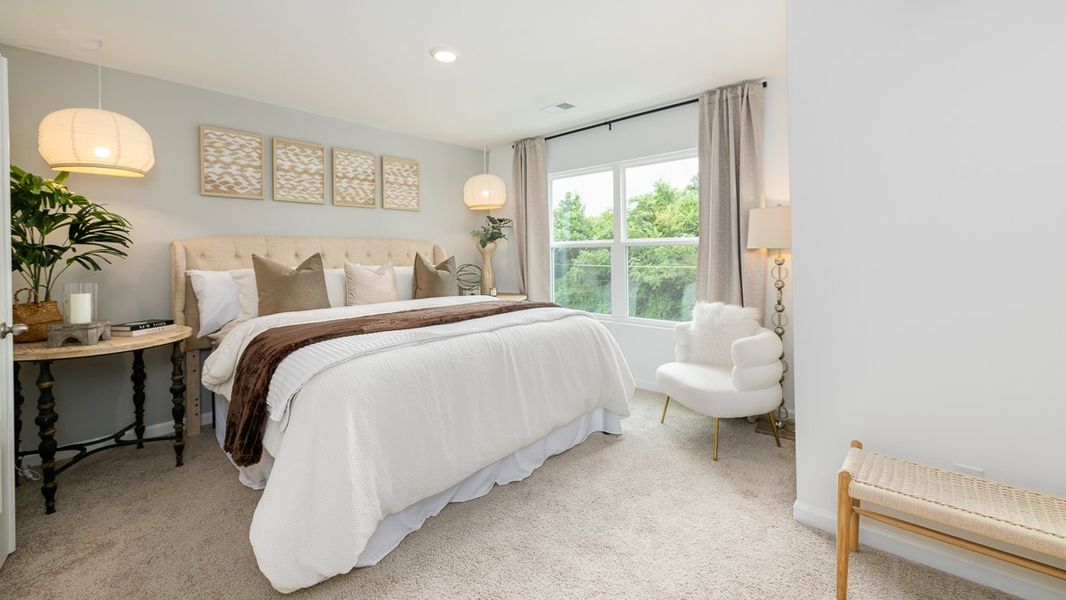 Furnished interior in a model home at Benteen Reserve in Atlanta (Image 15).