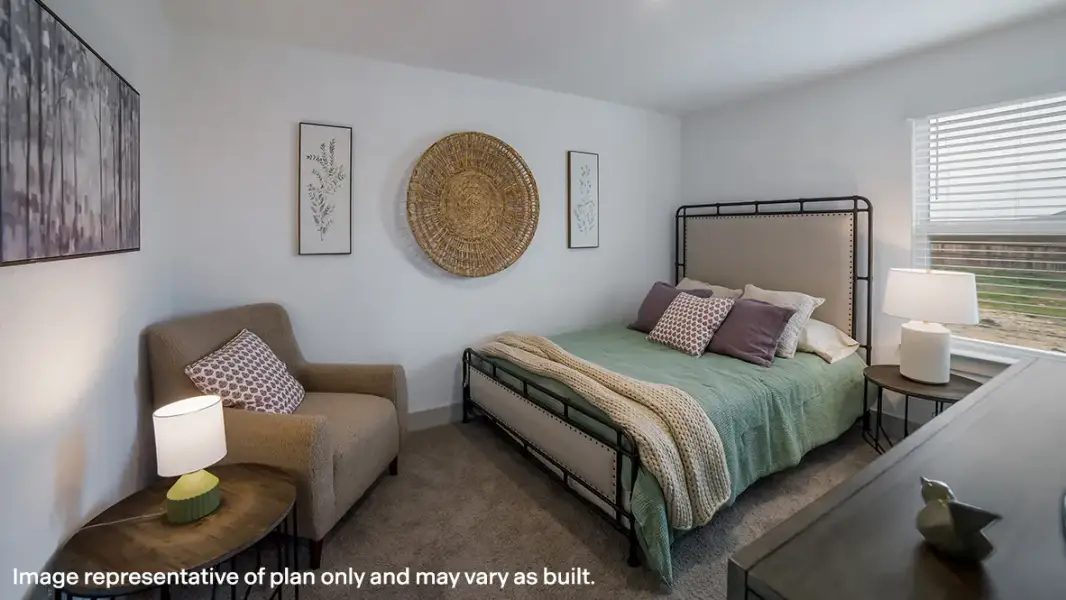 Furnished interior in a model home at Hickory Ridge Estates in Elmendorf (Image 19).
