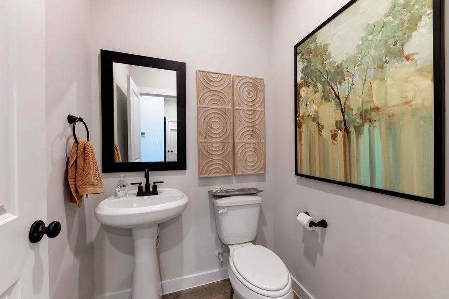 Furnished interior in a model home at Hickory Ridge in Elmendorf (Image 43).