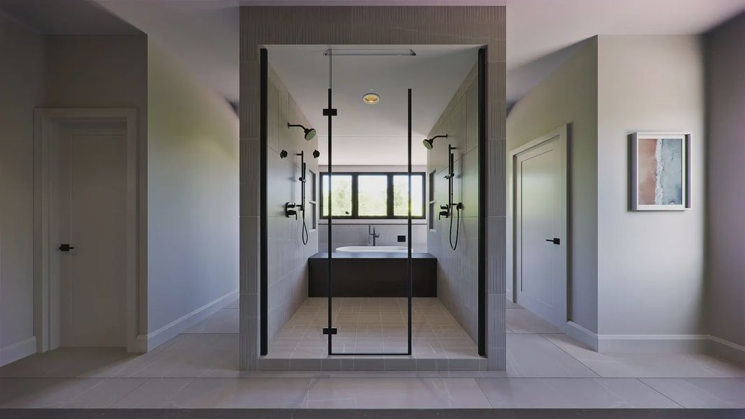 Furnished interior in a model home at Signature at Crystal Valley in Castle Rock (Image 7).