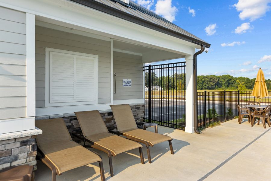 Furnished interior in a model home at Eli's Ridge in Winterville (Image 25).