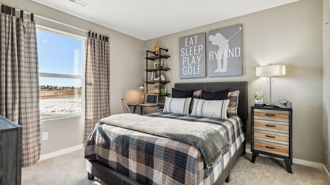 Furnished interior in a model home at Spring Valley Ranch in Elizabeth (Image 8).