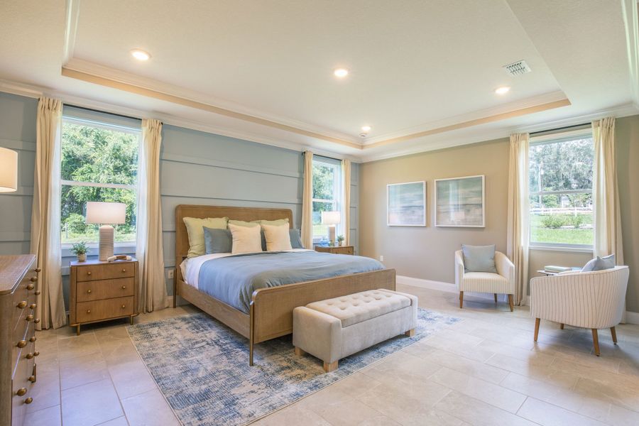 Furnished interior in a model home at Stillwater Cove in Astatula (Image 7). Furnished interior in a model home at Stillwater Cove in Astatula (Image 7).