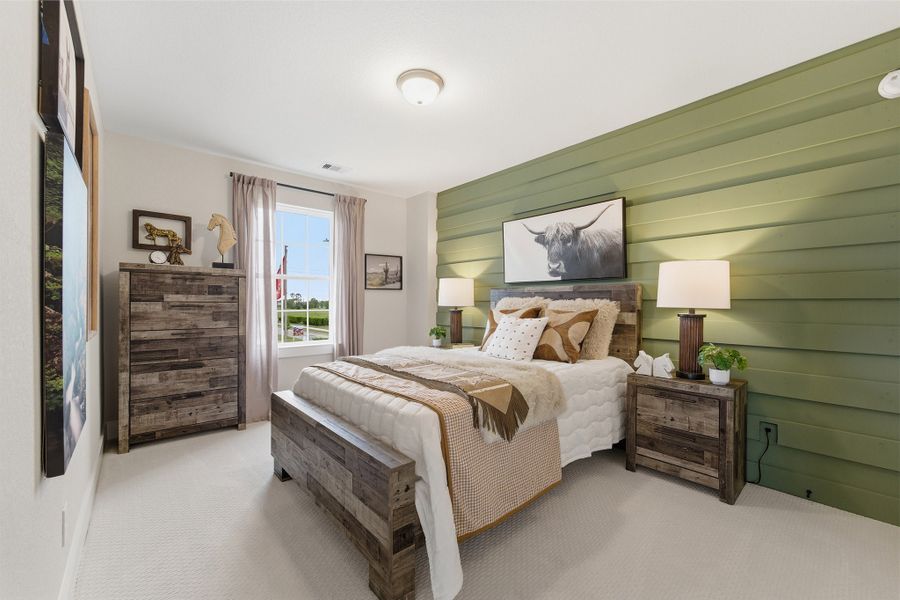 Furnished interior in a model home at Trails at Woodhaven Lakes in La Marque (Image 40).