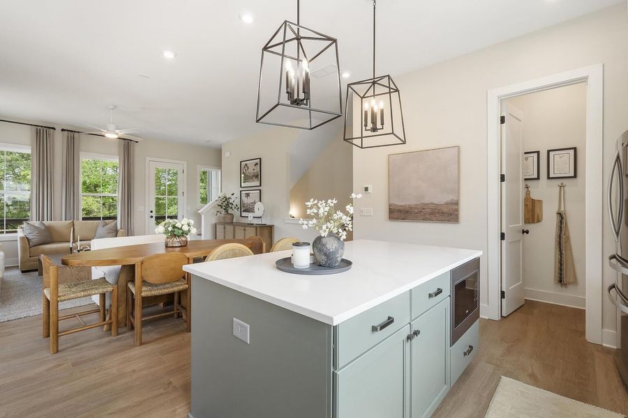 Furnished interior in a model home at BelleWether in Chattanooga (Image 10).