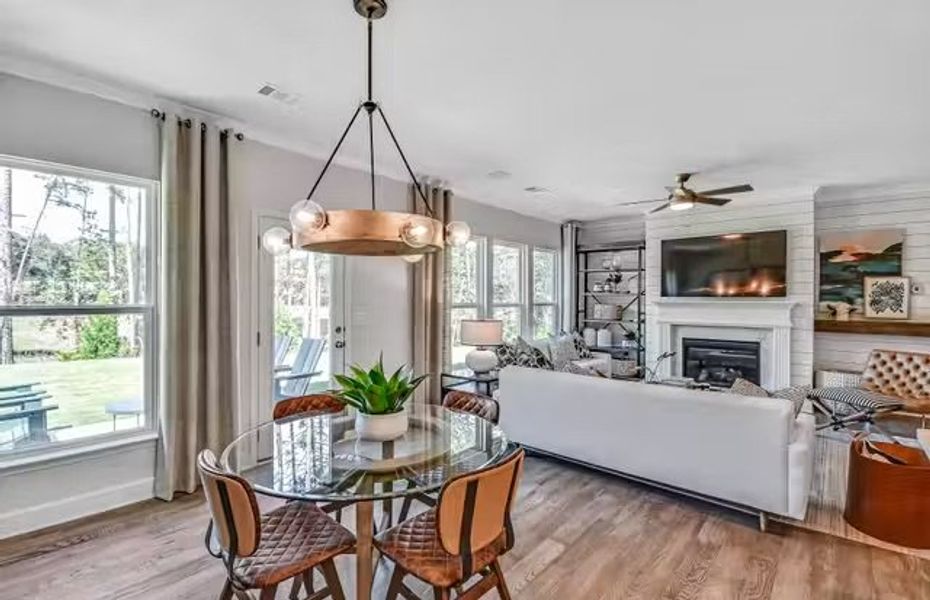 Furnished interior in a model home at Woodbridge Estates in McDonough (Image 37).