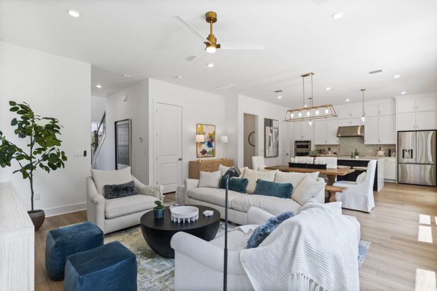 Furnished interior in a model home at Brizo in Santa Rosa Beach (Image 21).