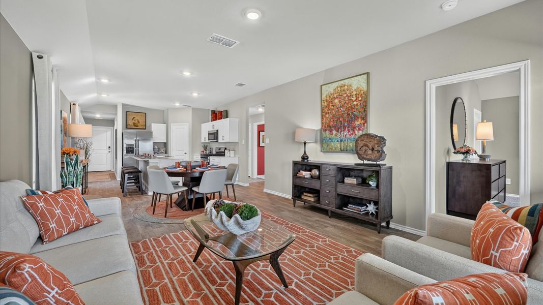 Furnished interior in a model home at The Hills at Reunion in Newark (Image 44).
