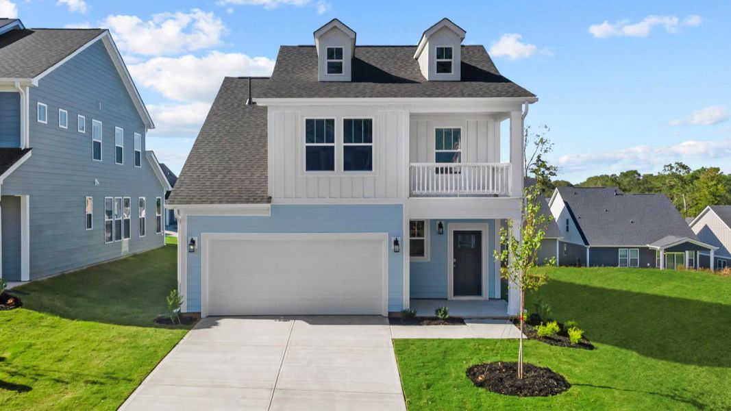 Front exterior of a home in the Farms at Bellingham community, located in Mooresville, NC (Image 12).