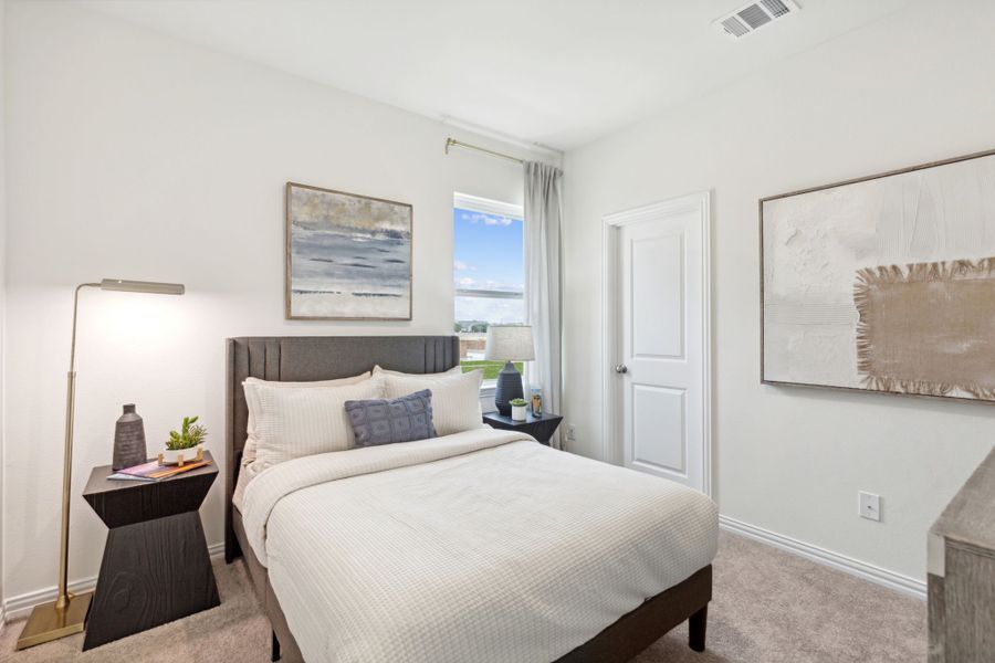 Furnished interior in a model home at Twin Creeks Watters in Allen (Image 30).