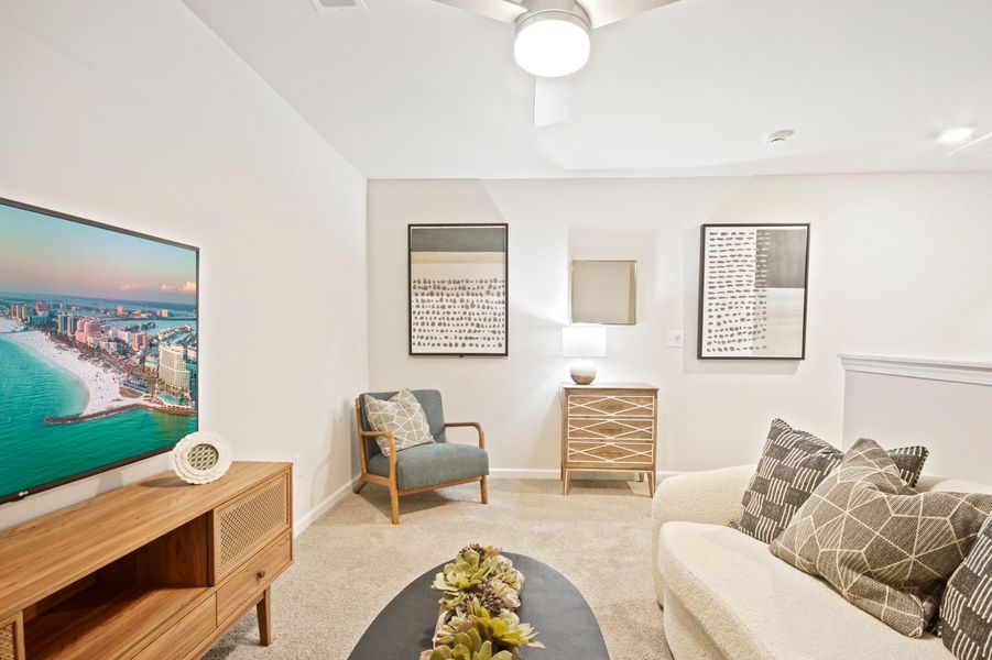 Furnished interior in a model home at Copper Crest Townhomes in Lexington (Image 14).