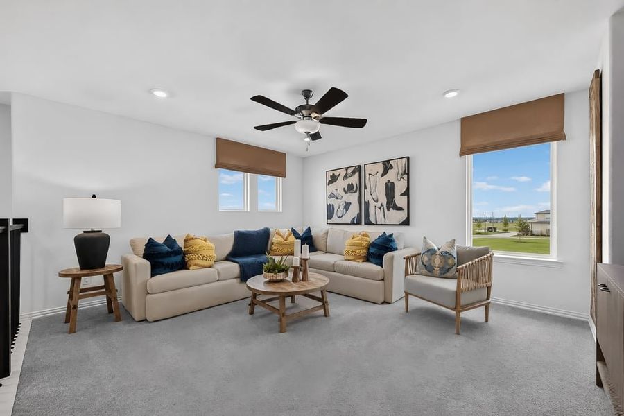 Furnished interior in a model home at Madero 50s in Haslet (Image 127). Furnished interior in a model home at Madero 50s in Haslet (Image 127).