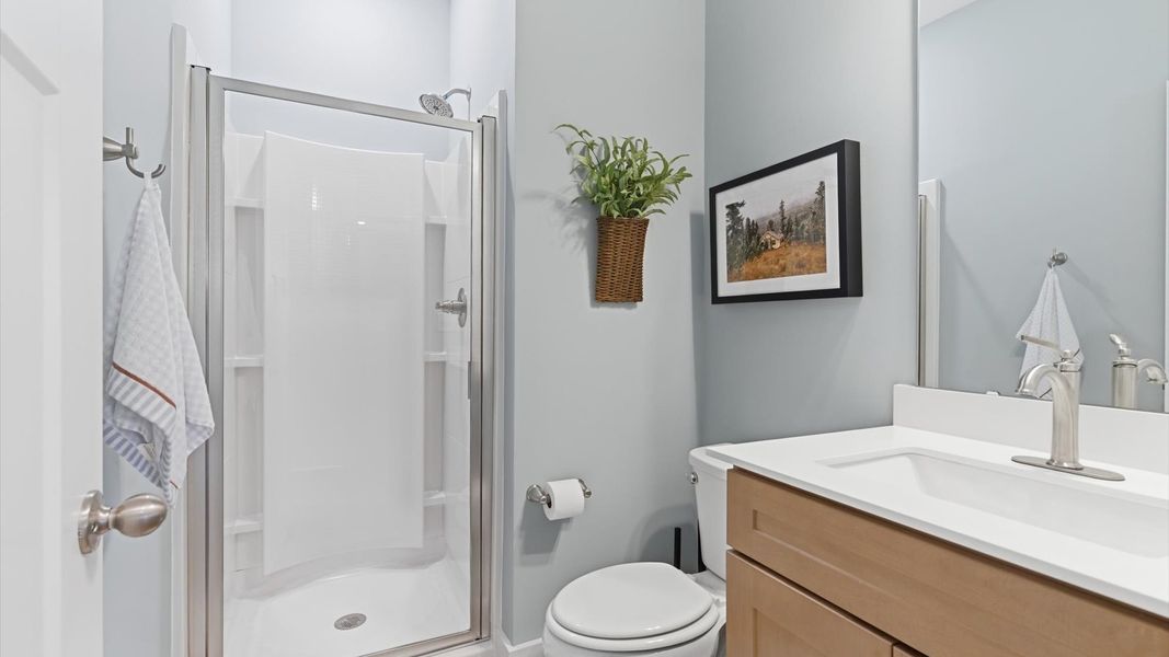 Furnished interior in a model home at Benjamin's Grove in Woodruff (Image 6).