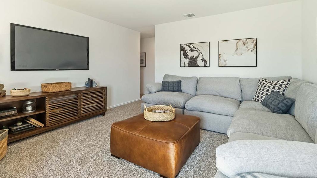 Furnished interior in a model home at Hickory Ridge in Elmendorf (Image 23).