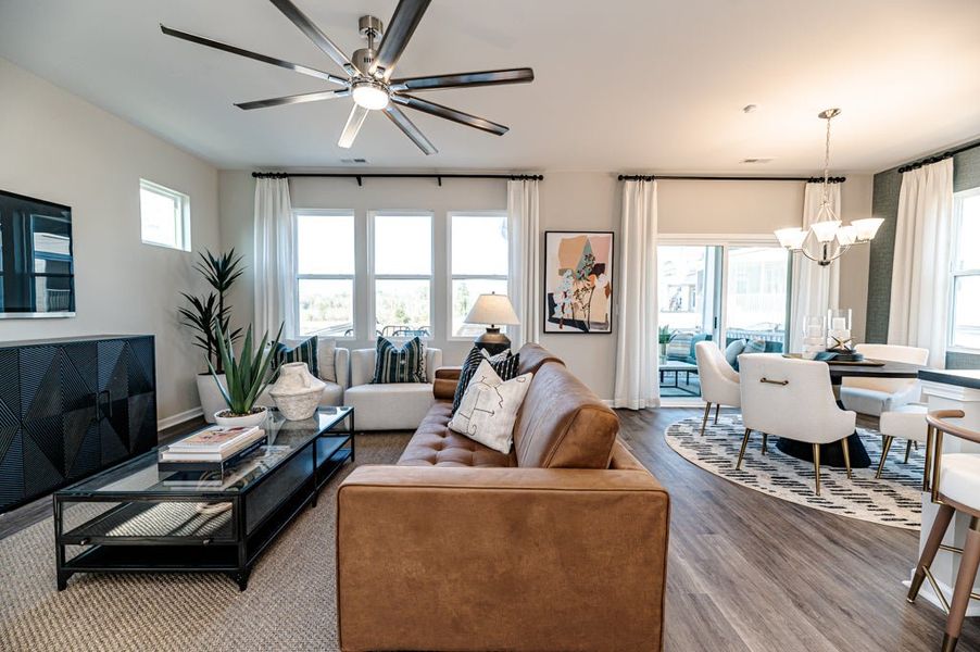 Furnished interior in a model home at 78 North in Sanford (Image 16). Furnished interior in a model home at 78 North in Sanford (Image 16).