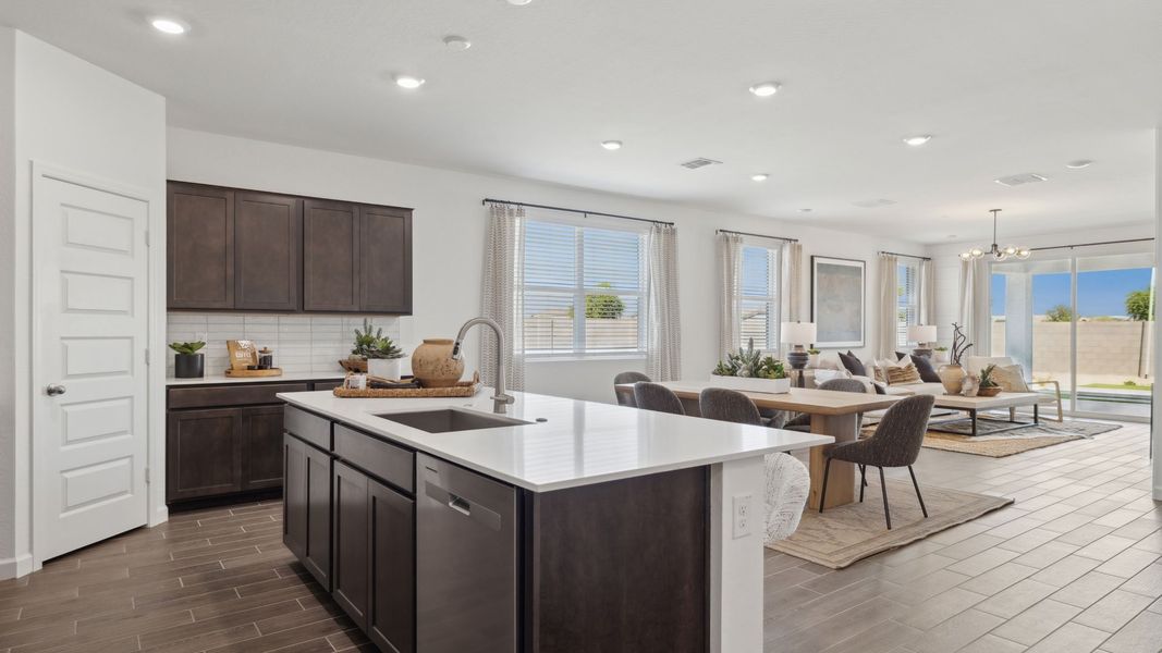 Furnished interior in a model home at Apache Farms in Buckeye (Image 6). Furnished interior in a model home at Apache Farms in Buckeye (Image 6).