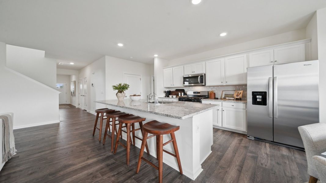 Furnished interior in a model home at Tooley Harbor in Elizabeth City (Image 7).