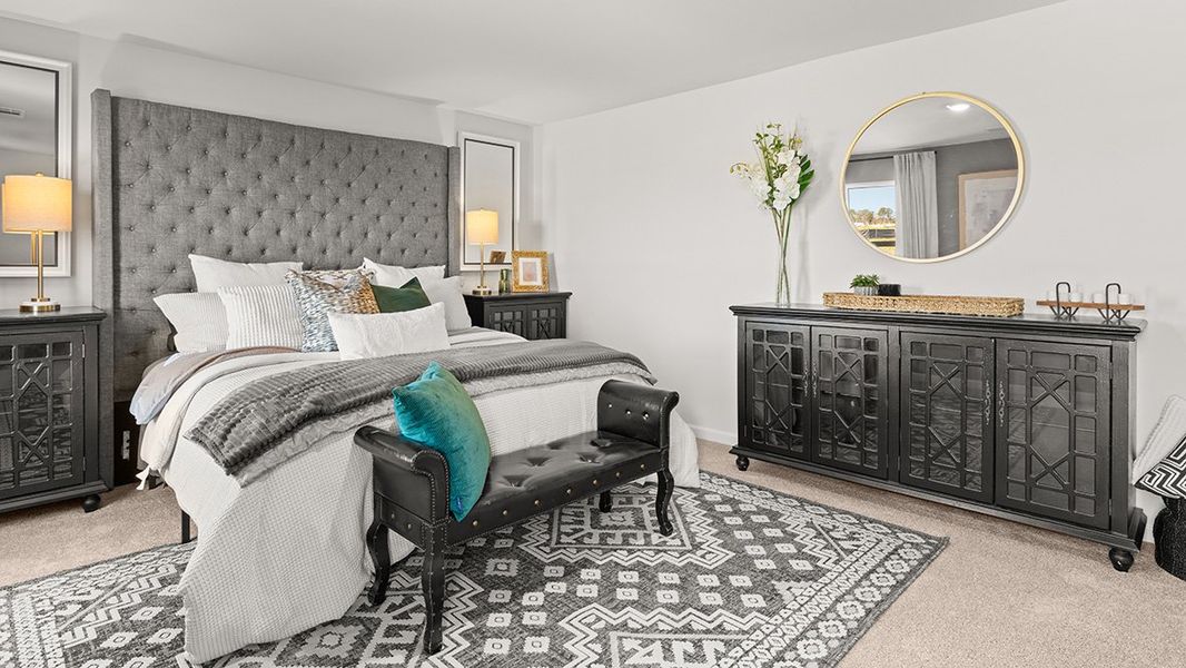 Furnished interior in a model home at Hamptons at Riverwood South in Dallas (Image 20).