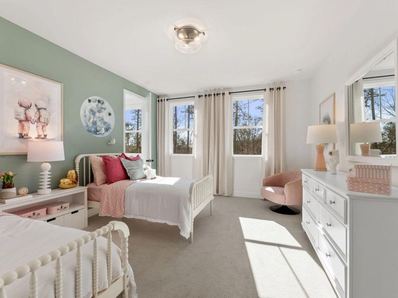 Furnished interior in a model home at Fern Hollow in Buford (Image 20).