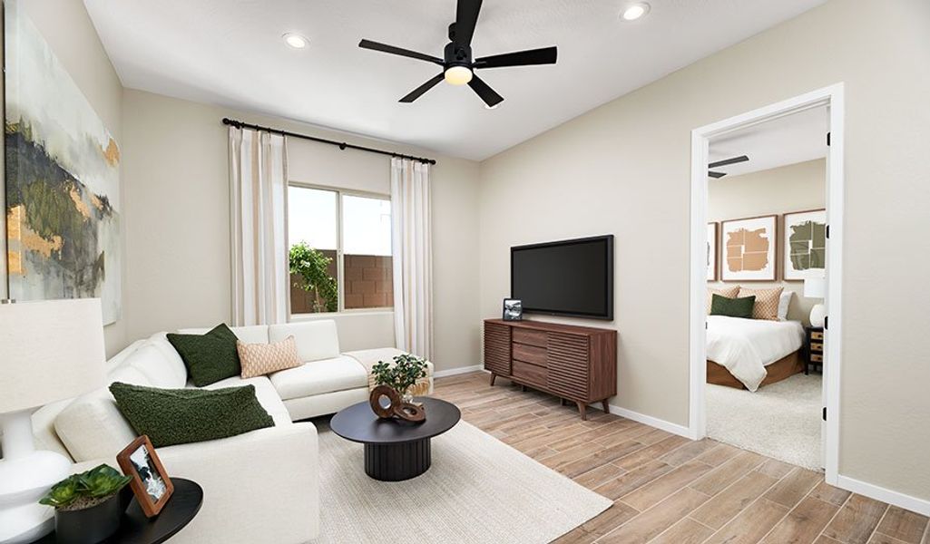 Furnished interior in a model home at Estates at White Tank Foothills in Waddell (Image 4).