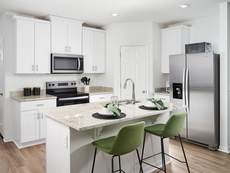 Kitchen in the Calistoga I model at Cagan Crossings West