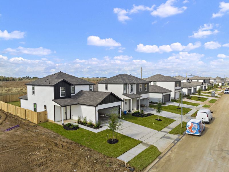 A row of houses. A row of houses.
