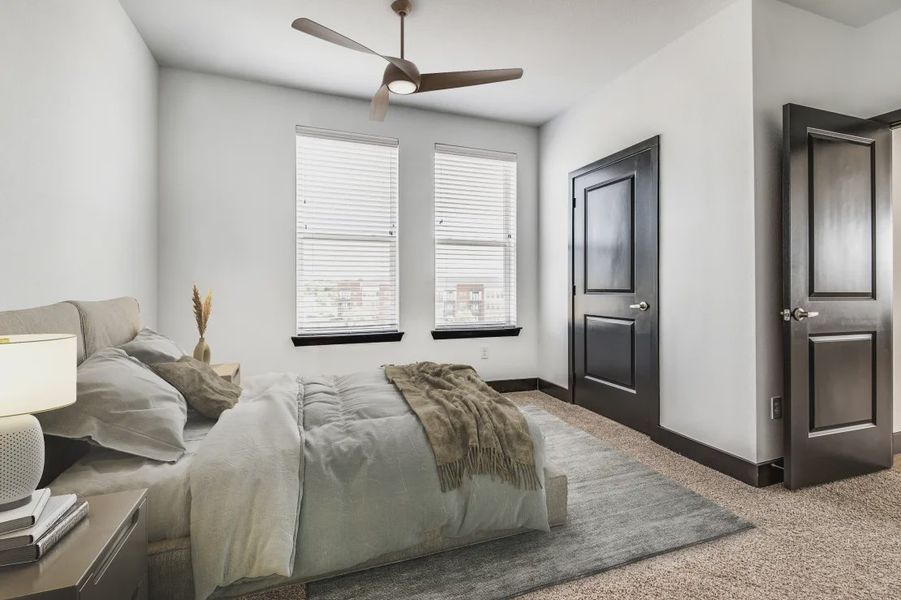 Furnished interior in a model home at Heritage Towers in Lewisville (Image 19).